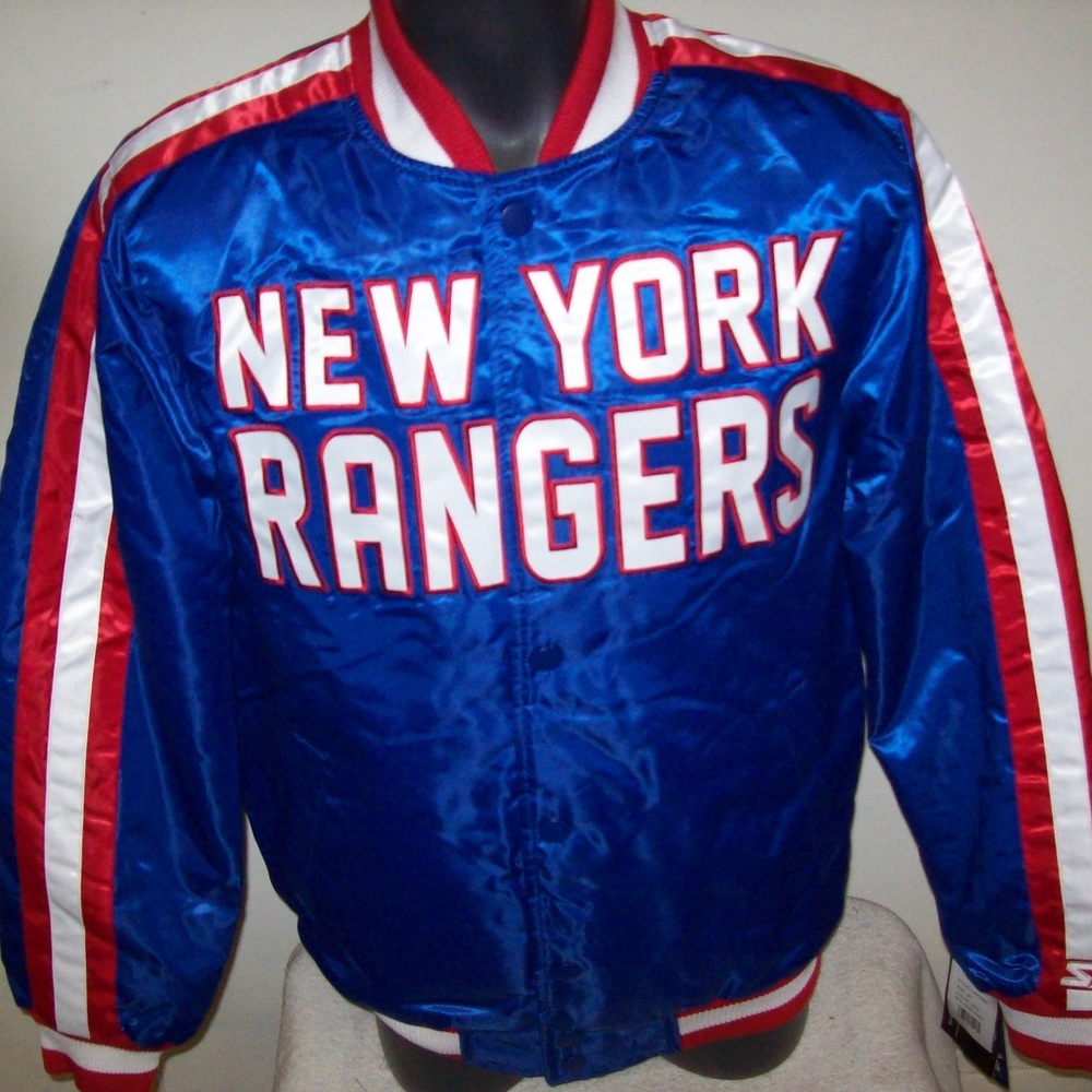 NEW YORK RANGERS STARTER Snap Down Jacket